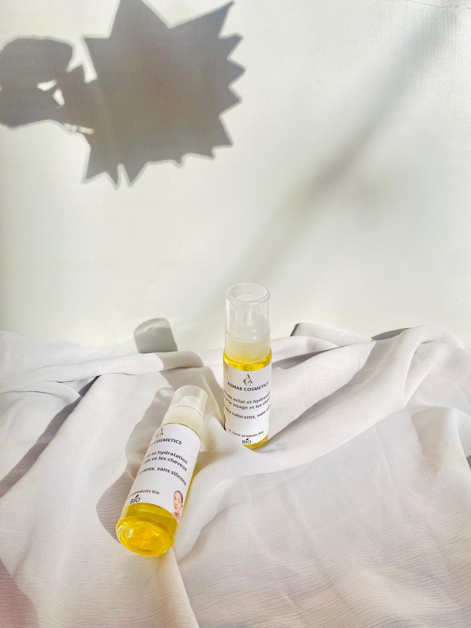 Sérum éclat et hydratation pour le visage et les cheveux