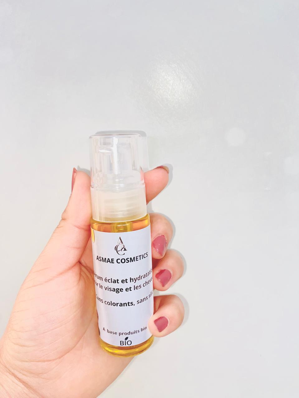 Sérum éclat et hydratation pour le visage et les cheveux