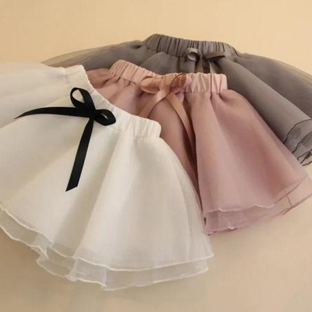 Girls tutu Skirts Pearl Short Cake Toddler Girl Skirt Kids Bow Princess Wavy Pink Puffy Tulle Skirts Ballet Children