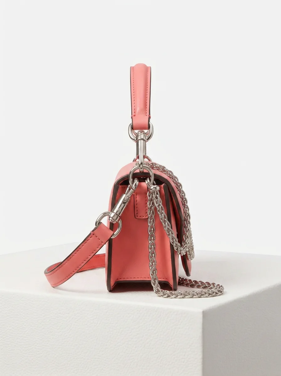 Valentino Garavani VLogo Signature Shoulder Bag – Coral Pink