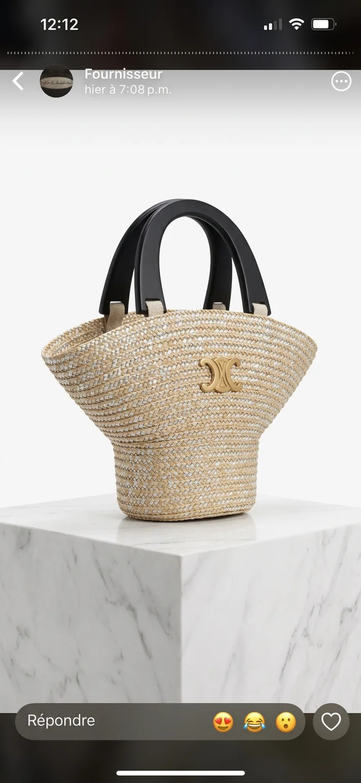 sac Cabas Celine en Raphia