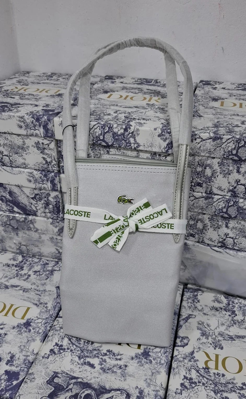 Lacoste Large Shopper Tote –White