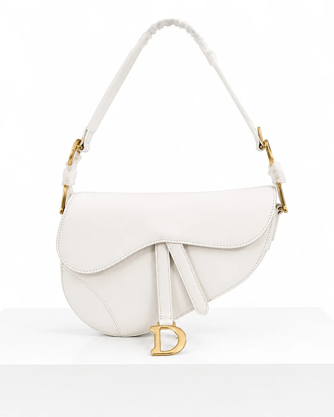 Dior Saddle Bag –white