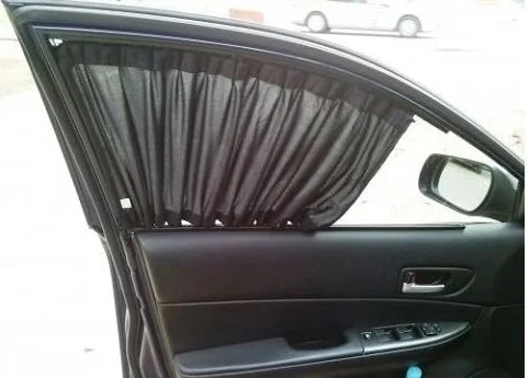 ستارة جانبية ”4 قطع ستائر غطاء حاجب الشمس للسيارة