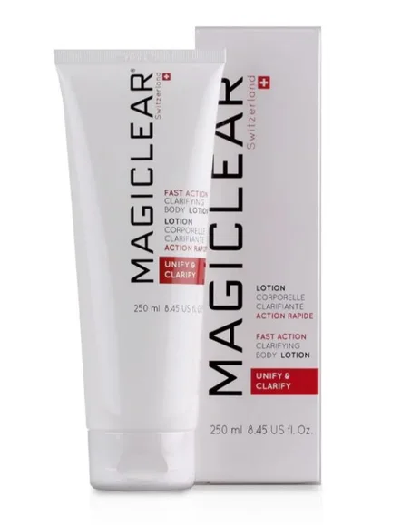 منتج *Magiclear* هو كريم مخصص لتفتيح البشرة والعناية بها.