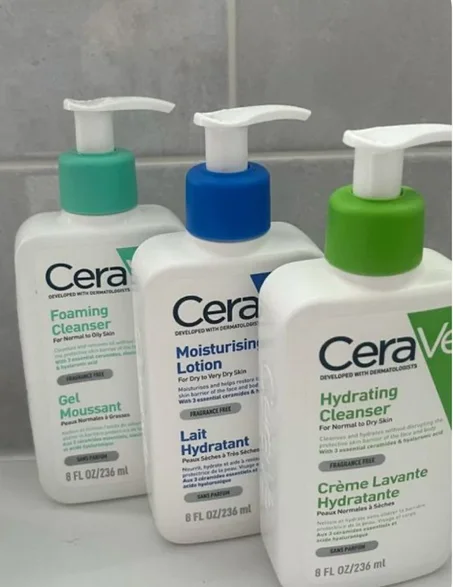 منتجات سيرافي (CeraVe) كريم التنظيف، الحليب، والجيل المُنظف*