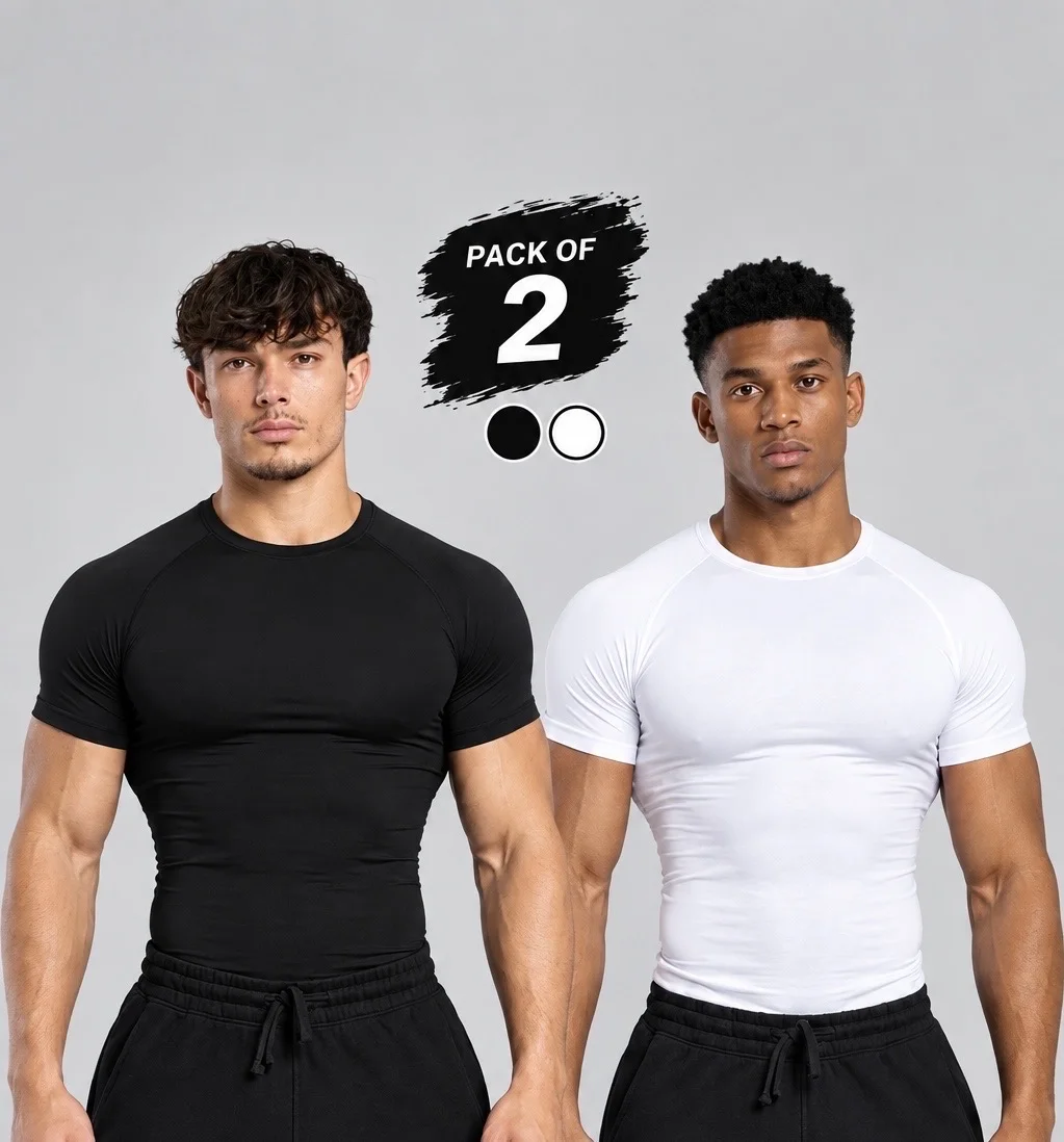 2 simple compression t shirts