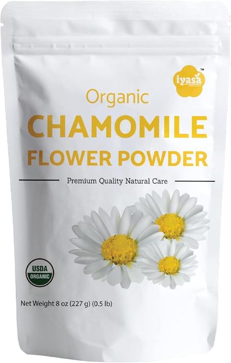 Polvo orgánico de flor de manzanilla, grado alimenticio para hornear, cocinar, té, bebidas de verano, productos para el cuidado de la piel y el cabello, paquetes naturales para la