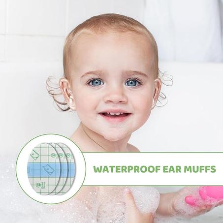 لاصقة واقية للأذن ضد الماء للأطفال – حماية فعالة أثناء الاستحمام والسباحة