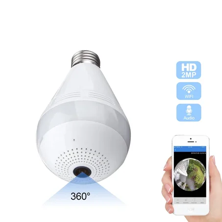 Caméra WiFi Lampe 360° Full HD