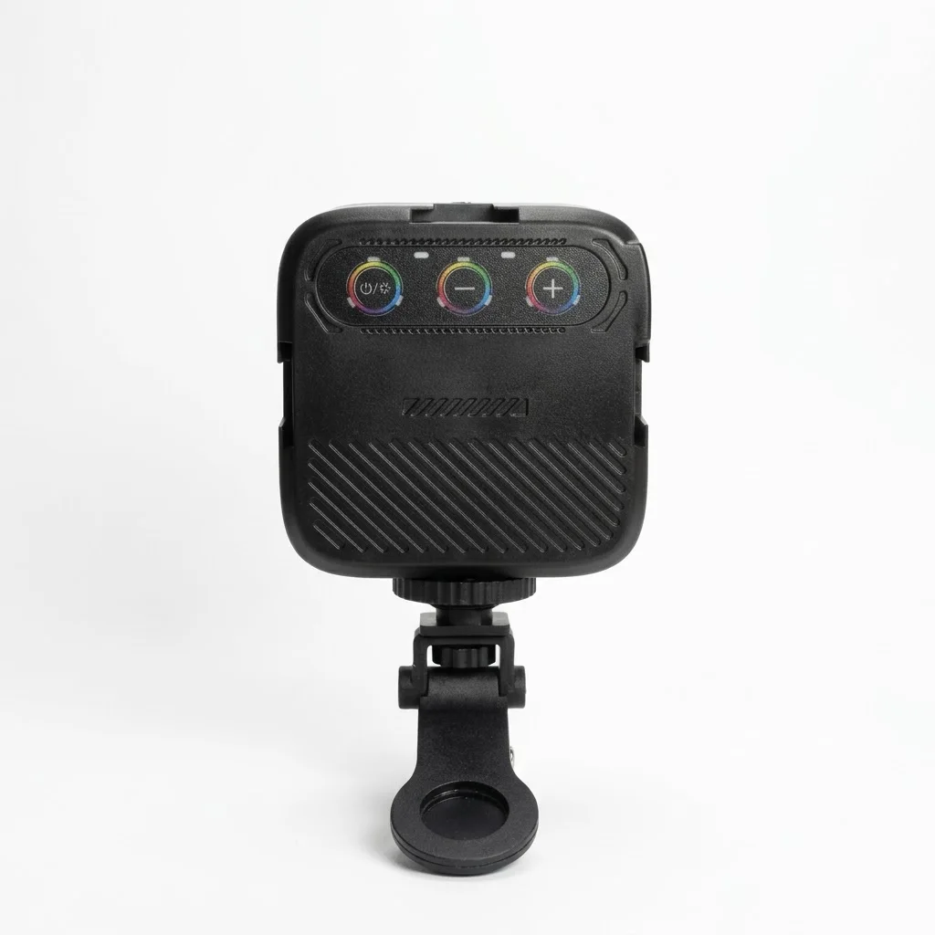 MINI RING LIGHT FORMAT CARRE - RGB FILL LIGHT -  AVEC CABLE TYPE-C ET SUPPORT DE FIXATION