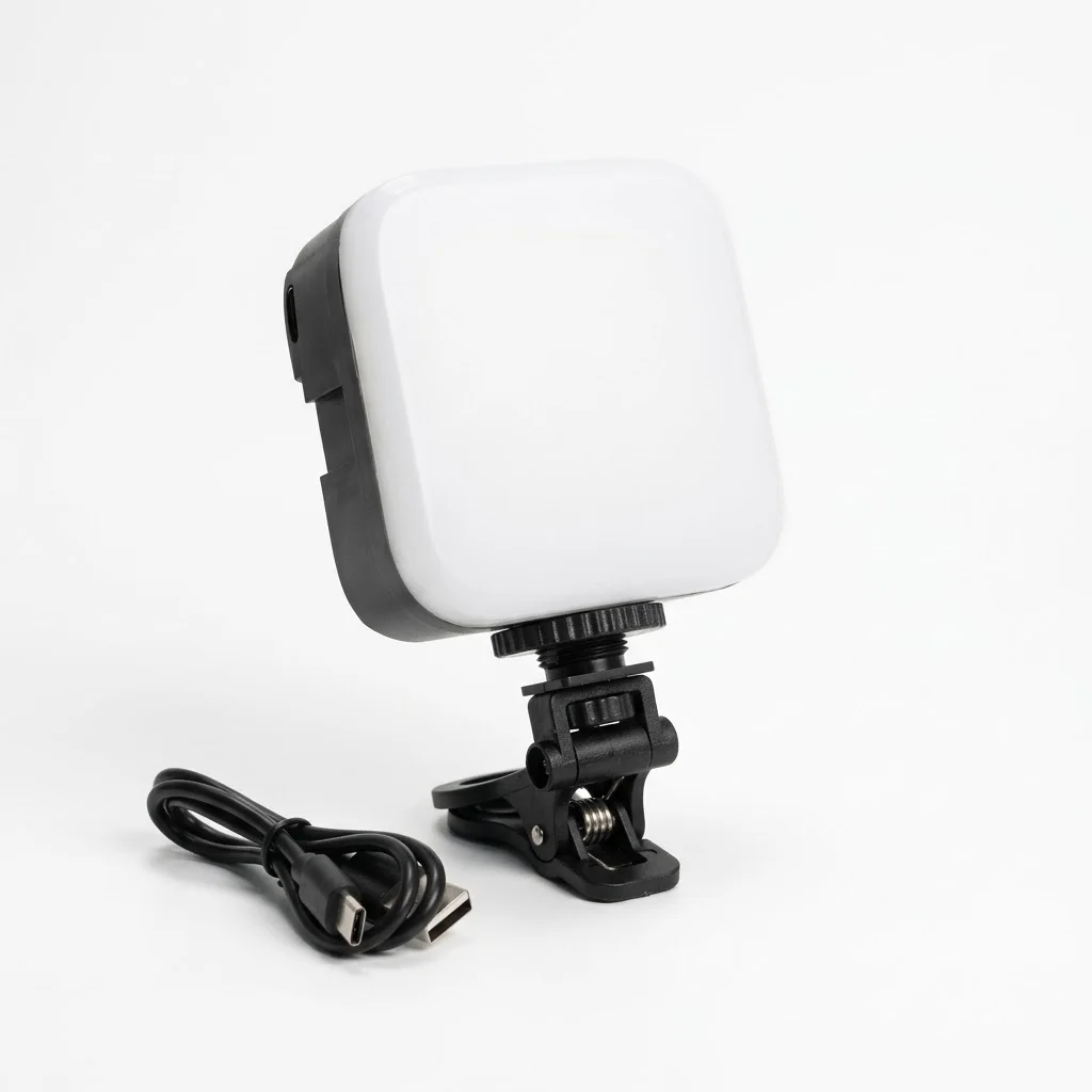MINI RING LIGHT FORMAT CARRE - RGB FILL LIGHT -  AVEC CABLE TYPE-C ET SUPPORT DE FIXATION