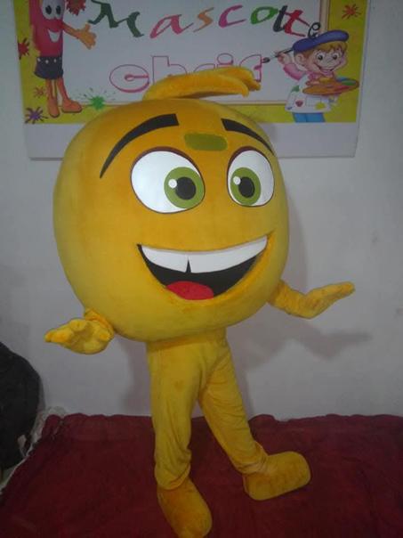 Mascotte De Smiley jaune