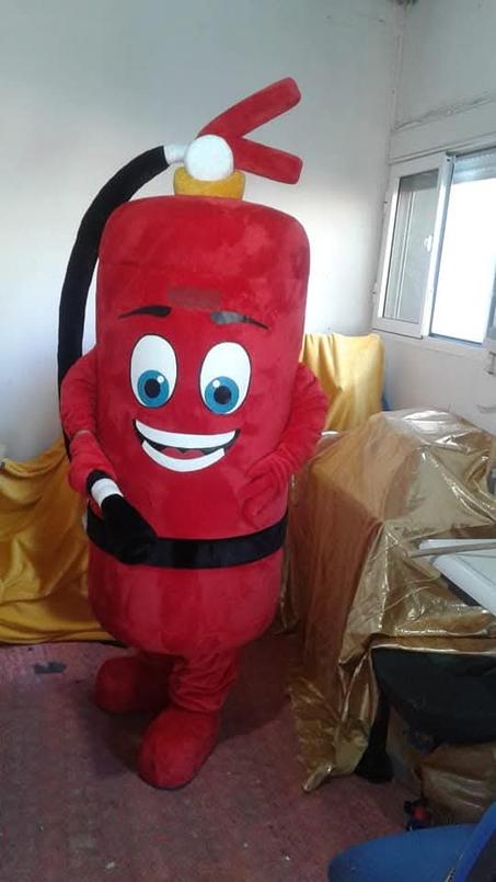 Mascotte L'extincteur de feu