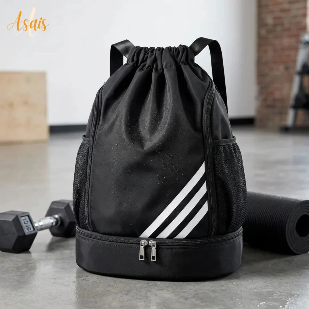 حقيبة رياضة و مغامرات متعددة الاستخدام – كبيرة، مقاومة للماء، وجيب خاص للأحذية - للذكور و الإناث.