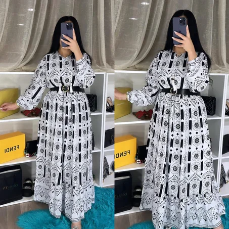 كسوة كلوش مع الحزام