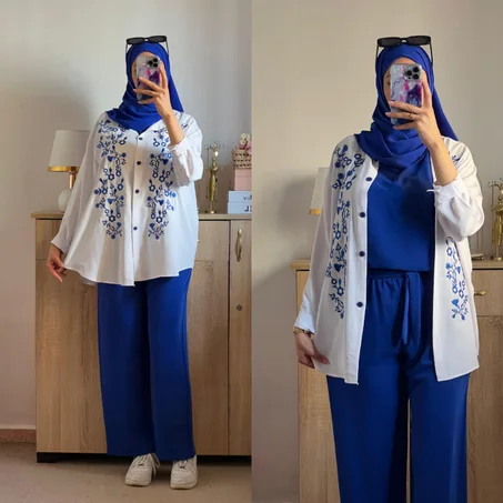 اونسومبل 3 قطع مطروز