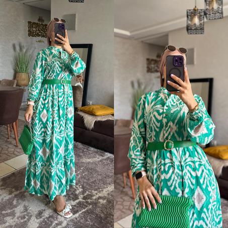 كسوة كلوش مع الحزام رائعة