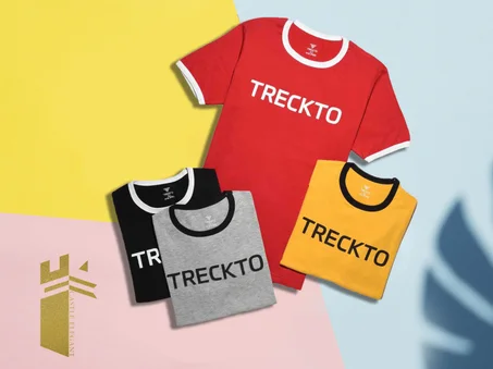 👈 شيرت بيزك مطبوع من TRECKTO عملي وشيك وألوانه جميله 👕