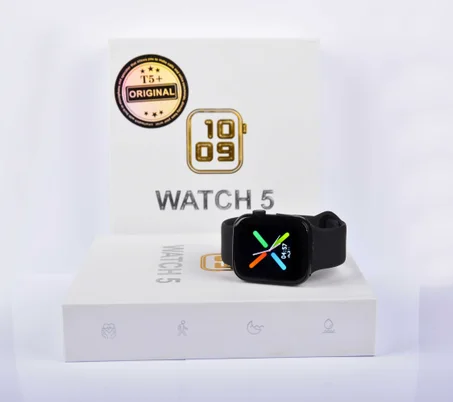 T5+ Black Smart Watch