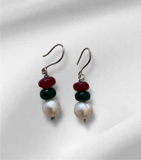 boucles d'oreille perles de culture