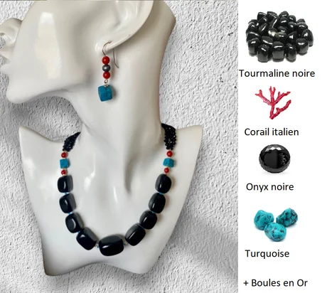 Ensemble Onyx Tourmaline