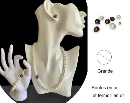 Ensemble perles de culture & perles de tahiti
