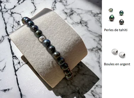 Bracelet perles de tahiti