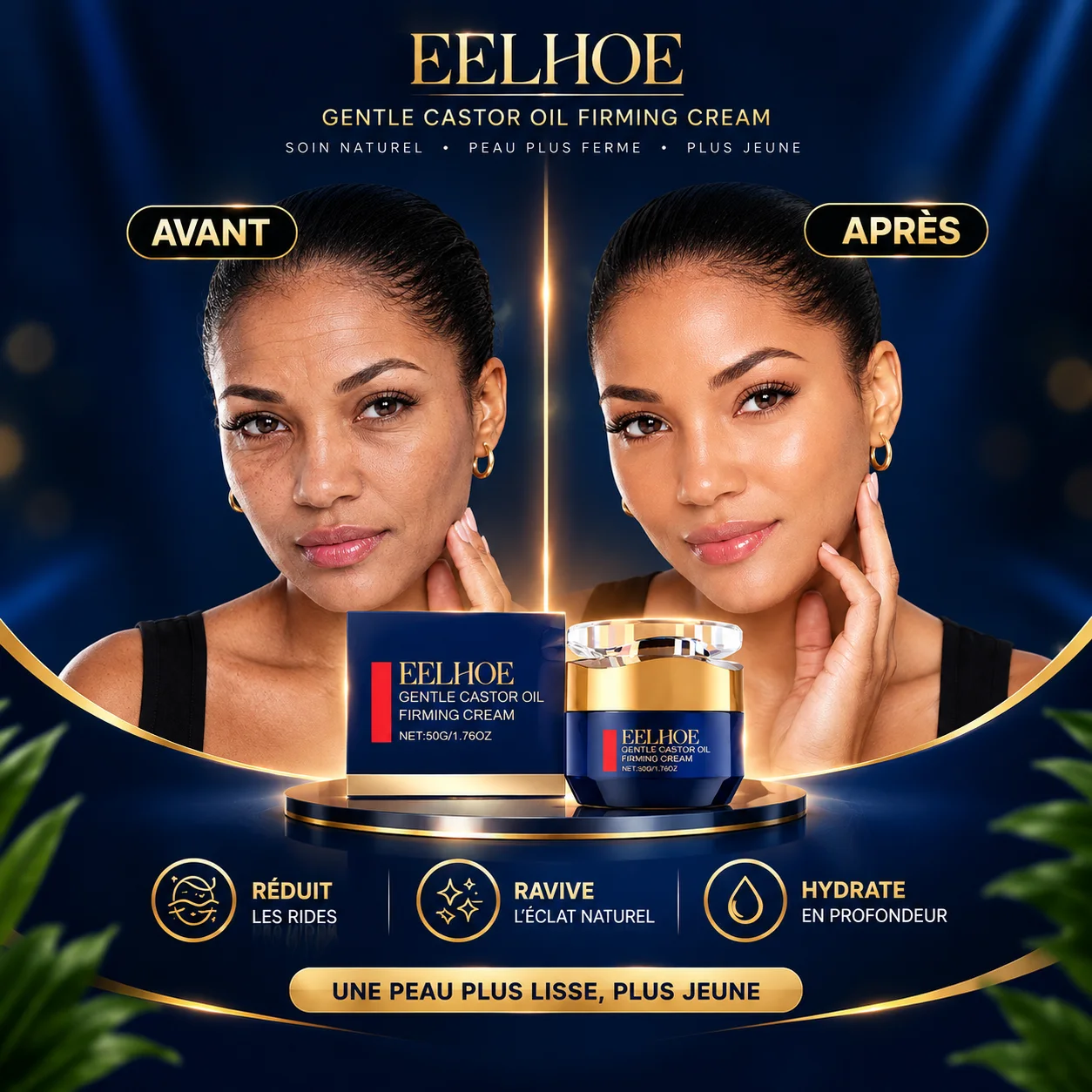 Crème Raffermissante Visage à l’Huile de Ricin EELHOE