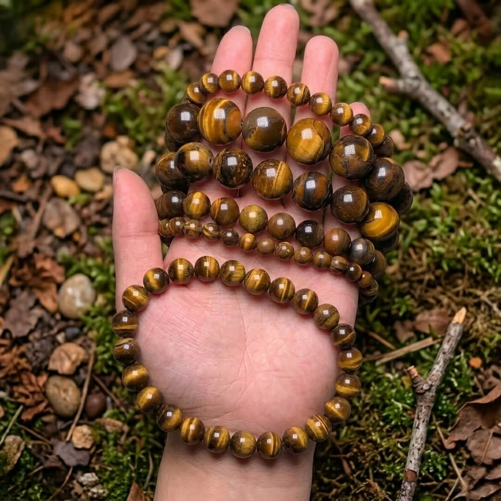 Collier et son bracelet oeil de tigre