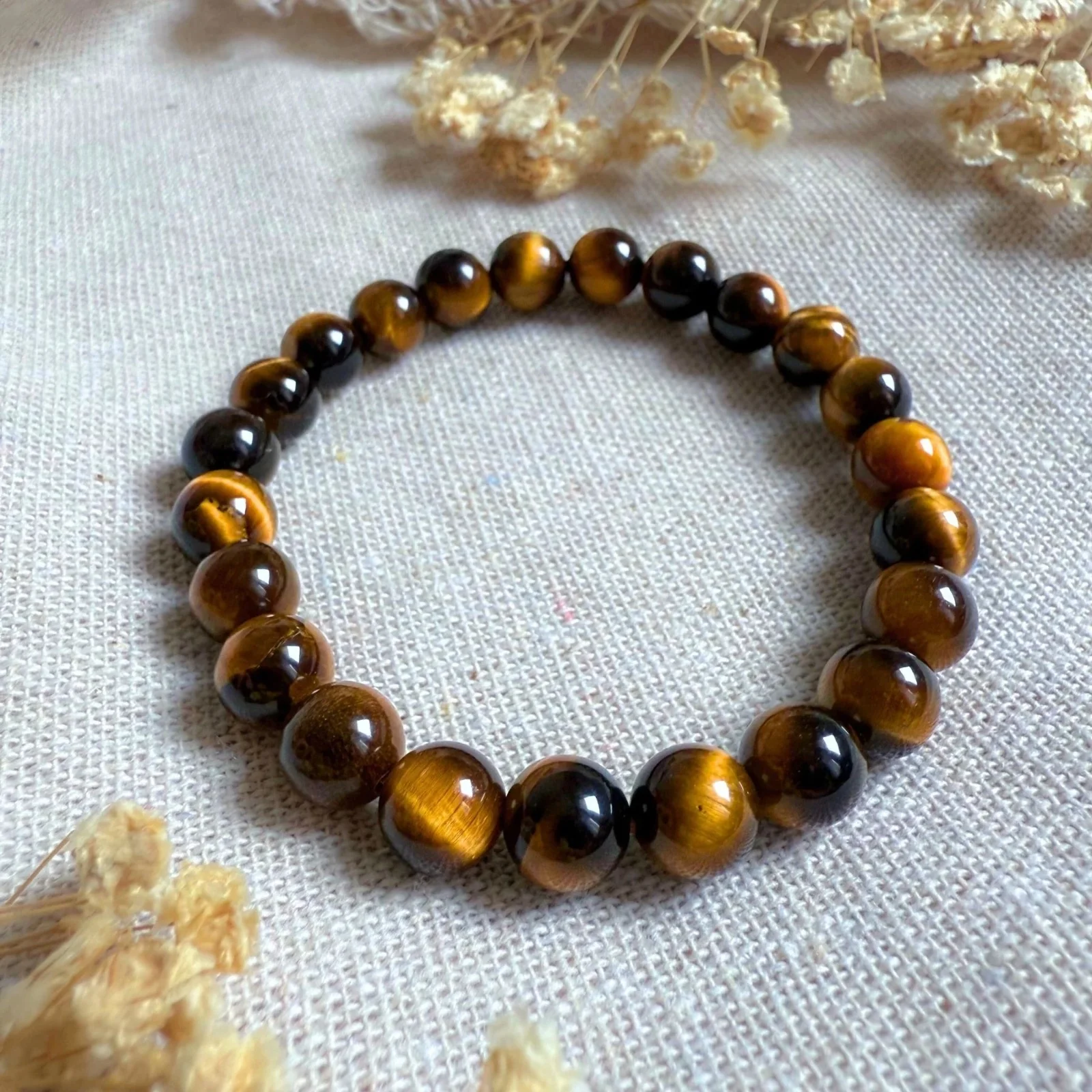 Collier et son bracelet oeil de tigre