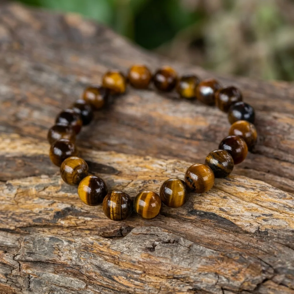 Collier et son bracelet oeil de tigre