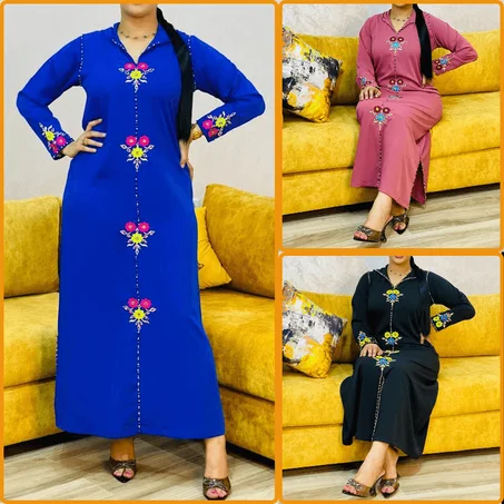 جلابة راقية و أنيقة ( ثوب الكريب الممتاز)