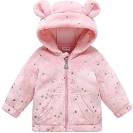 Manteau poussette ivoire motif ourson