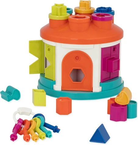Maison trieuse de Formes – Jouet pour Trier avec 6 clés et 12 Formes – Enfants de 2 Ans et Plus