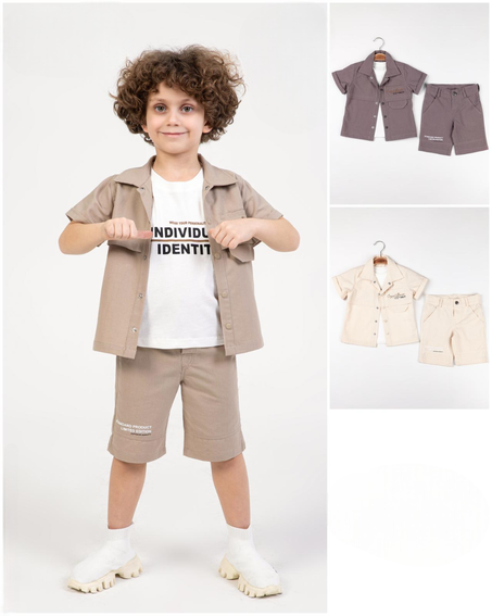 طقم أولادي 3 قطع – تصميم كلاسي أنيق يمنح الثقة والفخامة