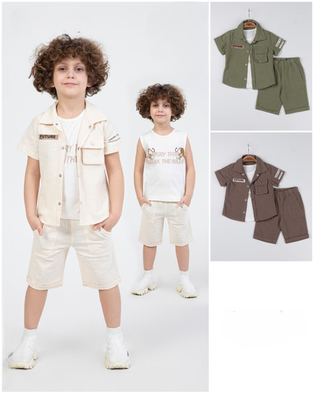 طقم أطفال 3 قطع – تصميم عصري مميز