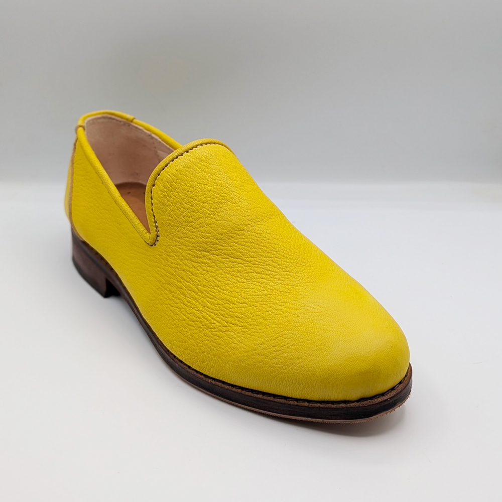 Yellow Ziwani Leather Slip-On Loafer
