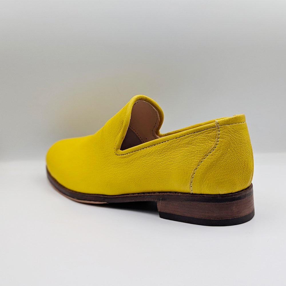 Yellow Ziwani Leather Slip-On Loafer