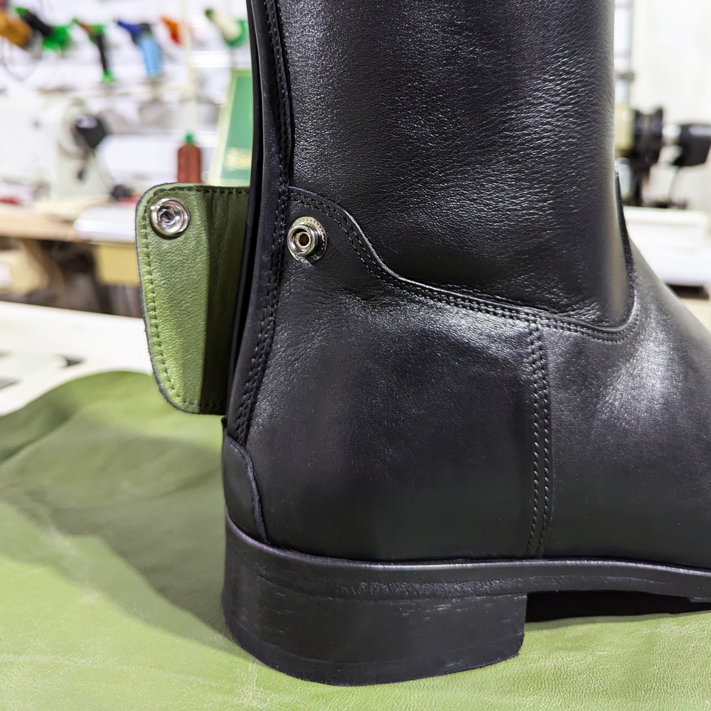 Black Leather Horse Riding Boot