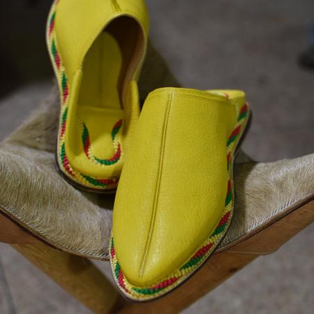 Moroccan Yellow Babouche Ziwani