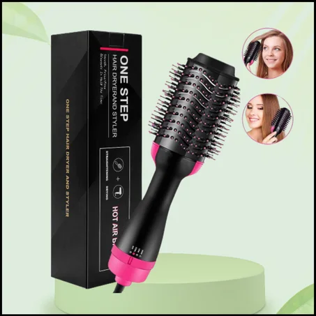 مشط مجفف الشعر بالهواء الساخن لتمليس الشعر في خطوة واحدة