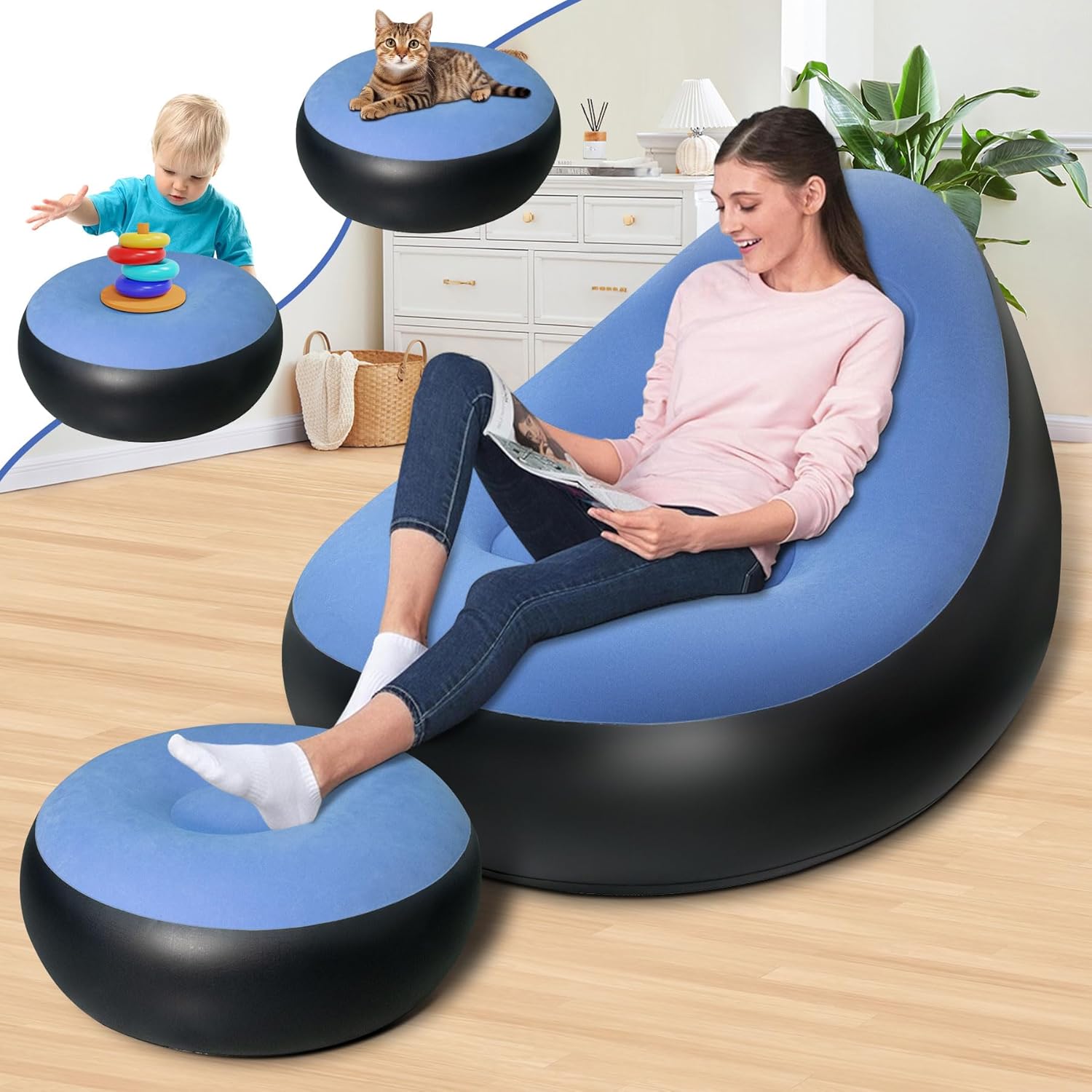 Fauteuil Gonflable avec Pouf SeaSlep