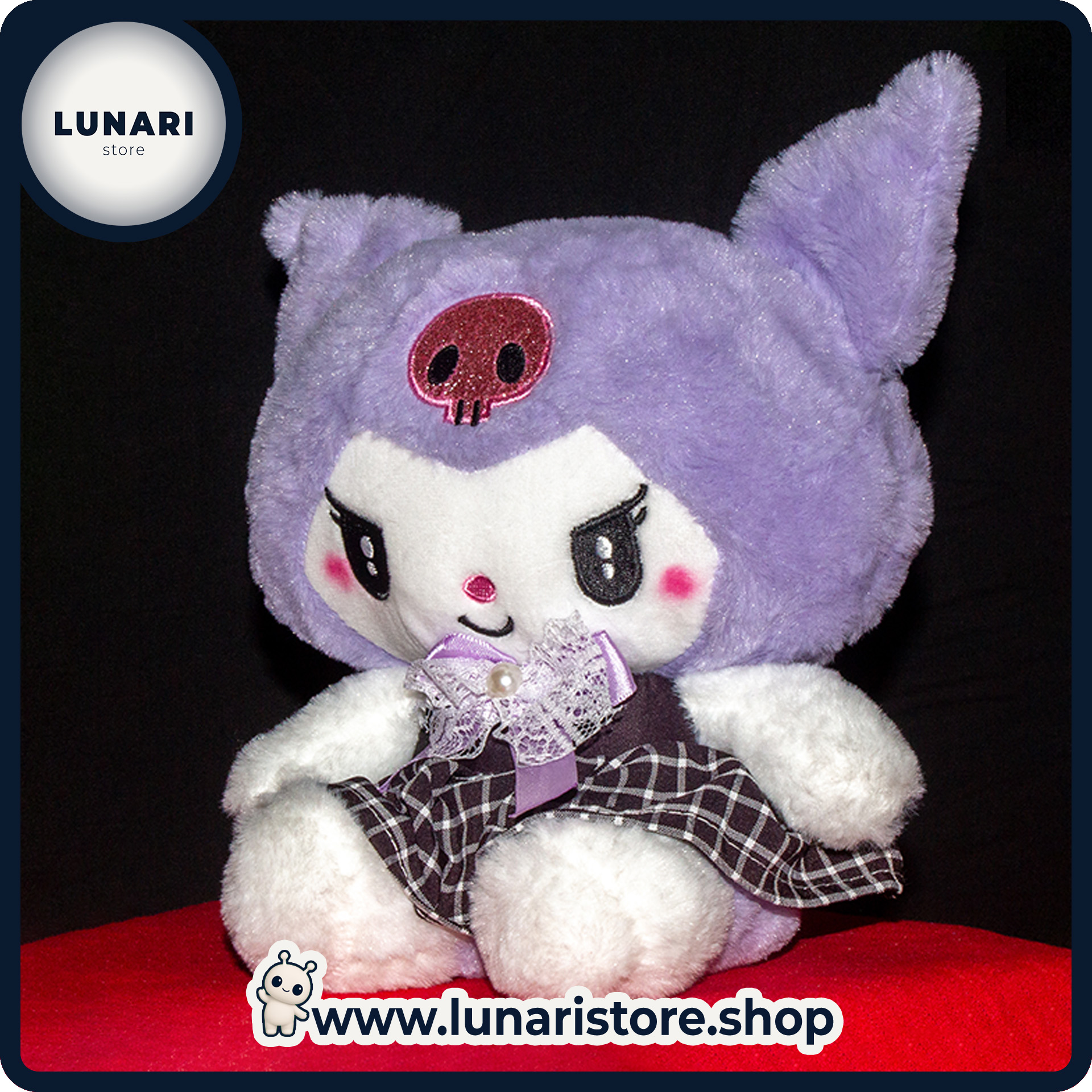 🖤 Peluche Kuromi 💜 – Douce, mignonne et adorable - Qualité premium.
