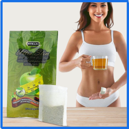 شاي أخضر للتنحيف الترا سليم بالتفاح الأخضر