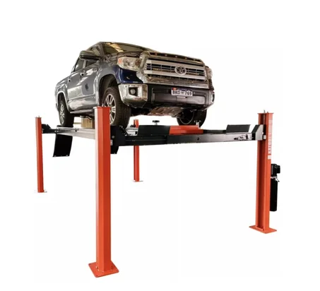 HPDMC 15,000 lbs 4-Post Lift Heavy Duty - CE Certified Automotive Storage Service Parking Lift Manual Safety Lock Release for Home Garage, Repair Shop, Workshop