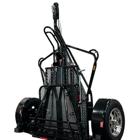 Alpha Sport Single Ride-Up Folding Motorcycle Trailer