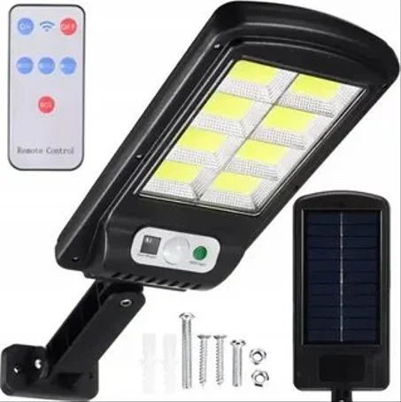 كشاف شمسي مع جهاز تحكم عن بعد وكاشف حركة للاستخدام الخارجي