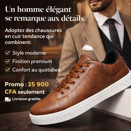 Chaussures en cuir d'automne