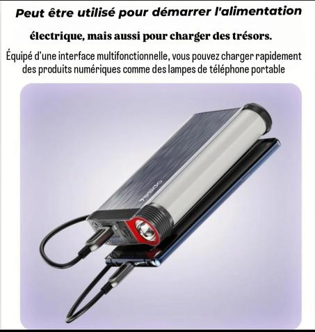 YESIDO – Batterie externe démarreur voiture 10000mAh.